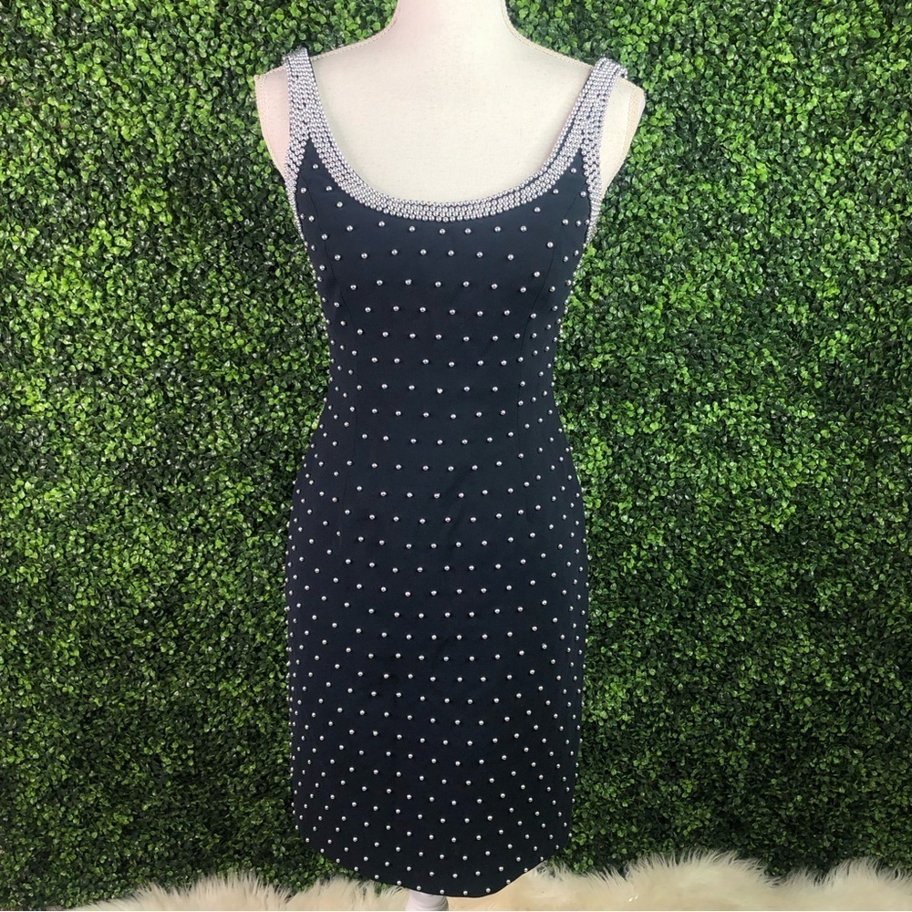 Carmen marc valvo collection beaded dress